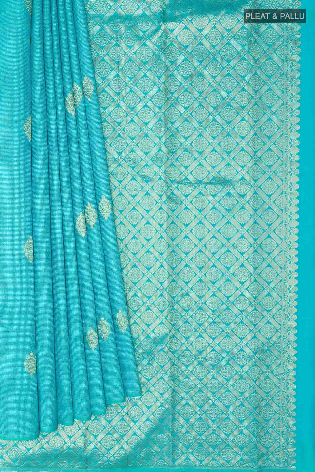 Blue Kanchipuram Silk Saree