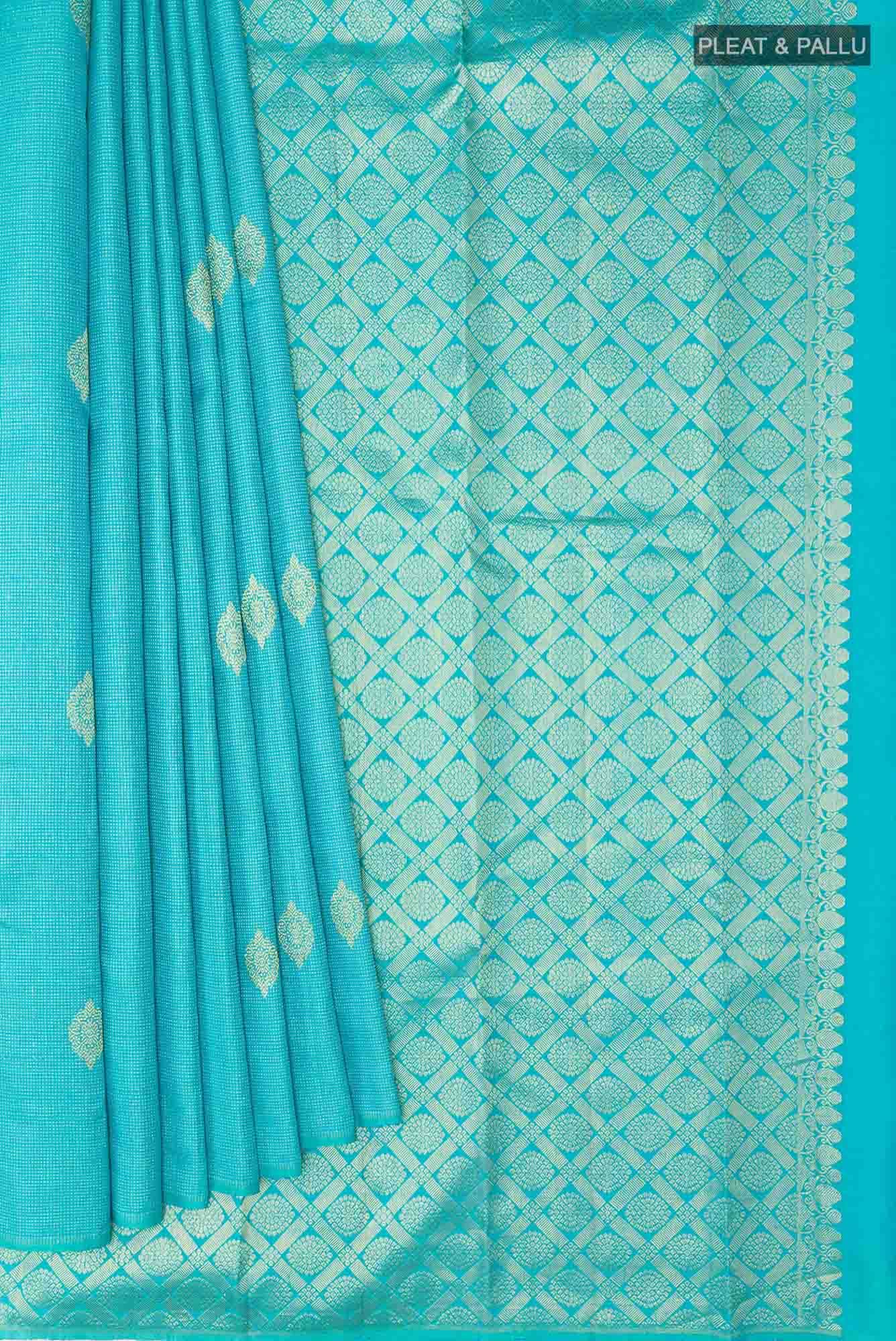 Blue Kanchipuram Silk Saree