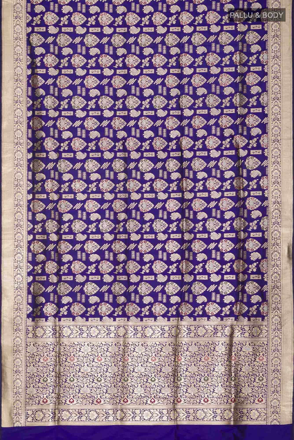 Blue Banarasi Silk Saree