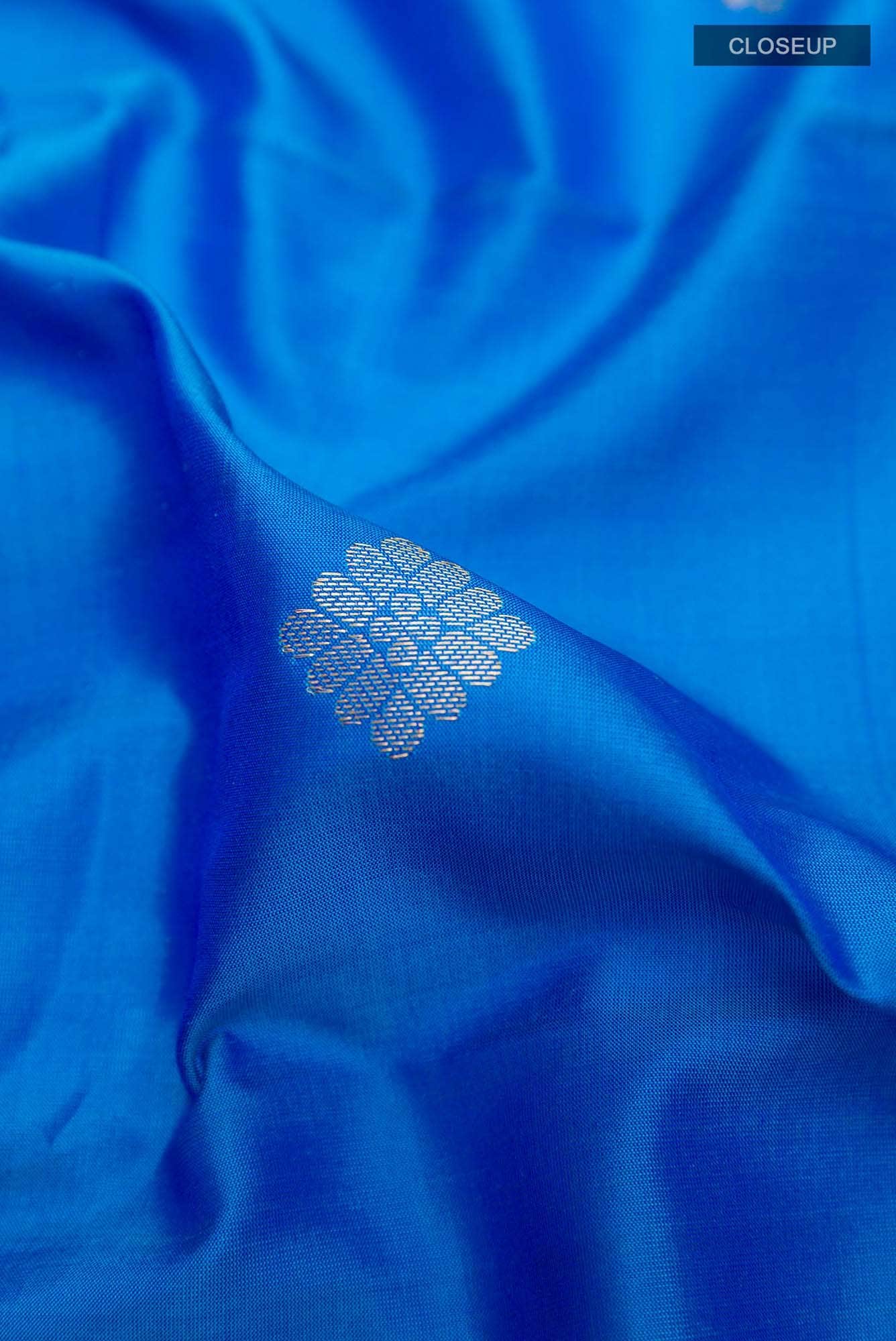 Blue Kanchipuram Silk Saree
