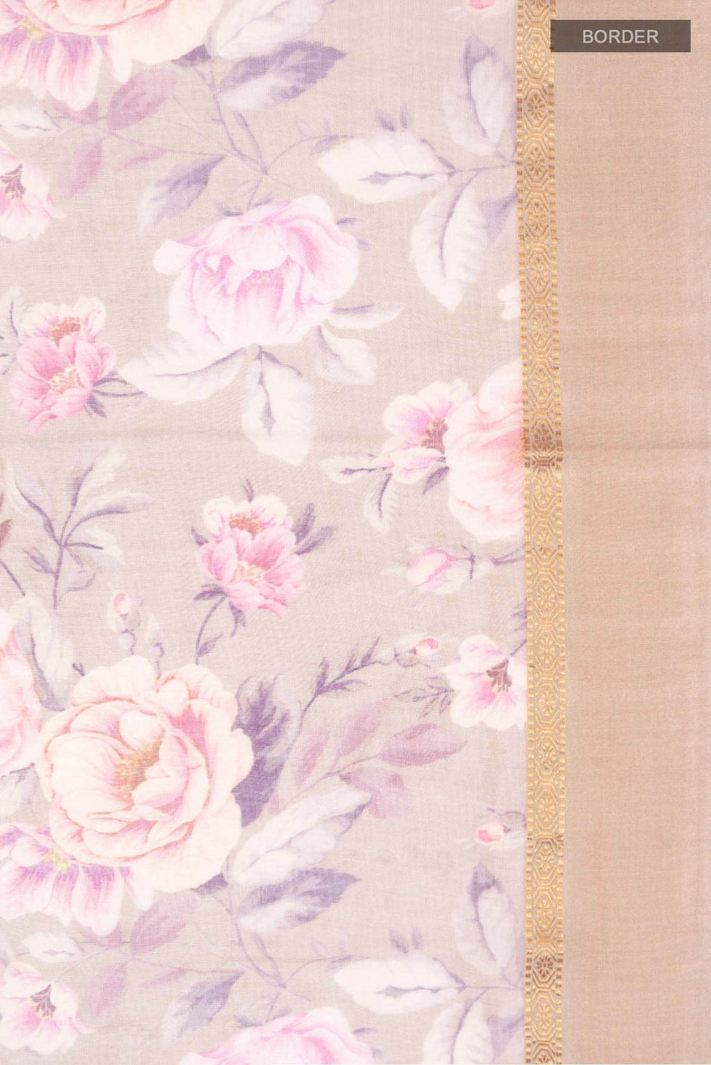 Brown Silk Cotton Saree