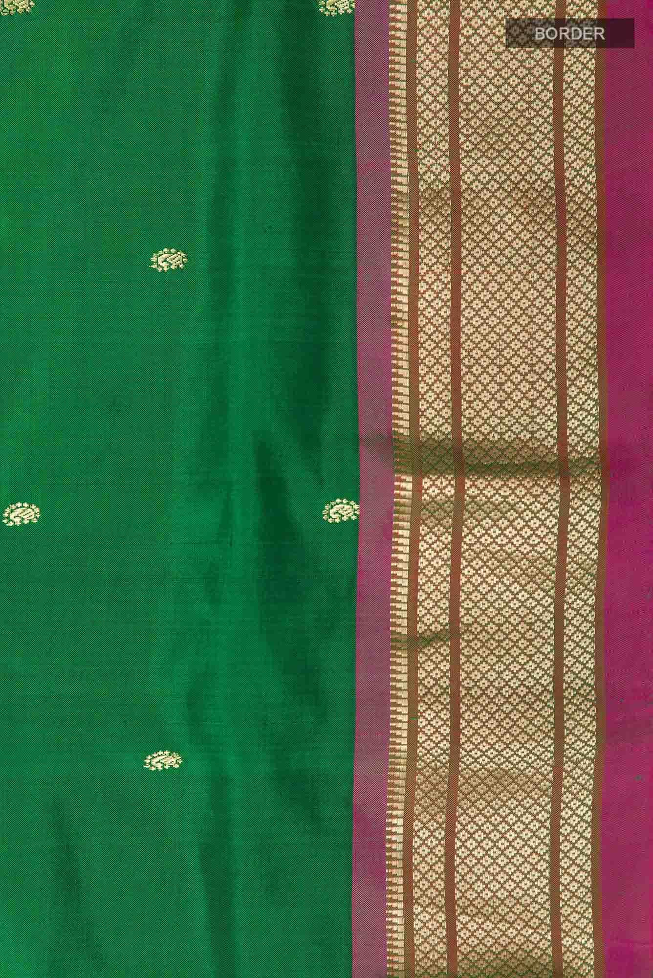 Green Paithani Silk Saree
