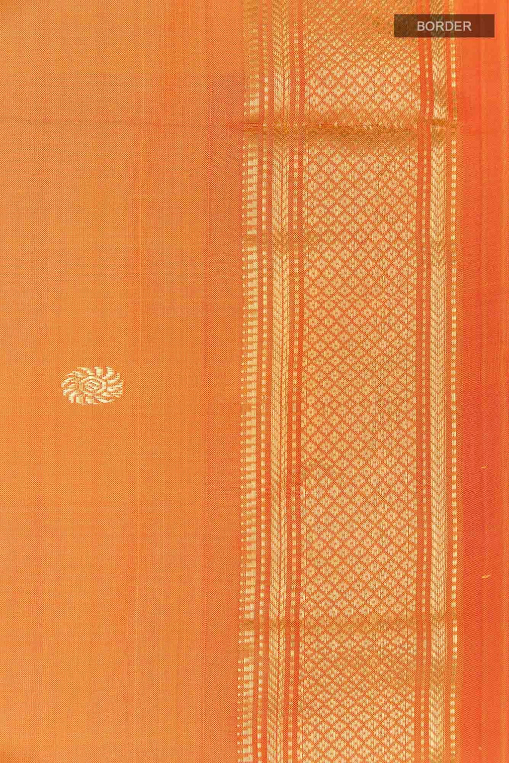 Orange Paithani Silk Saree