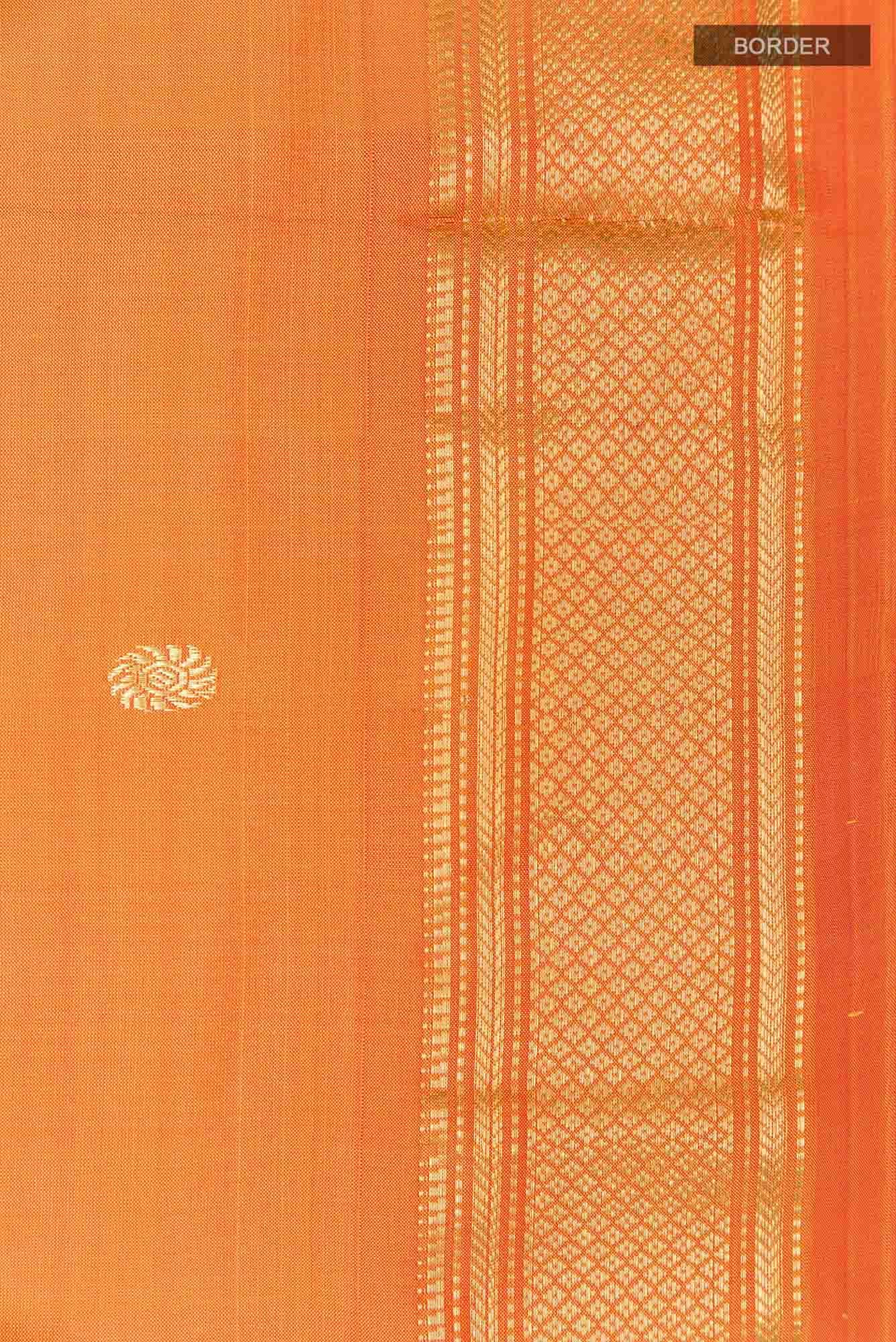 Orange Paithani Silk Saree