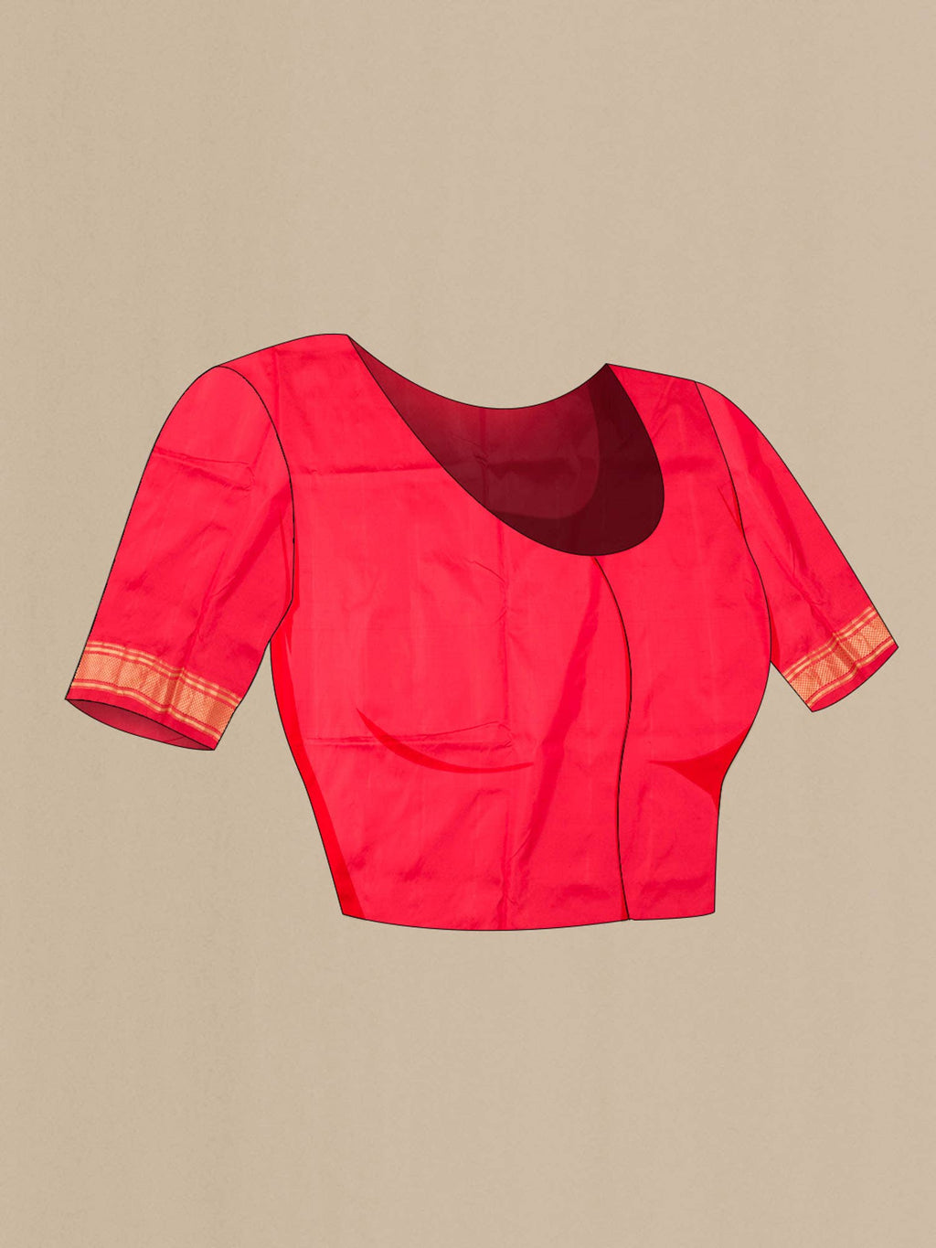 Red Paithani Silk Saree