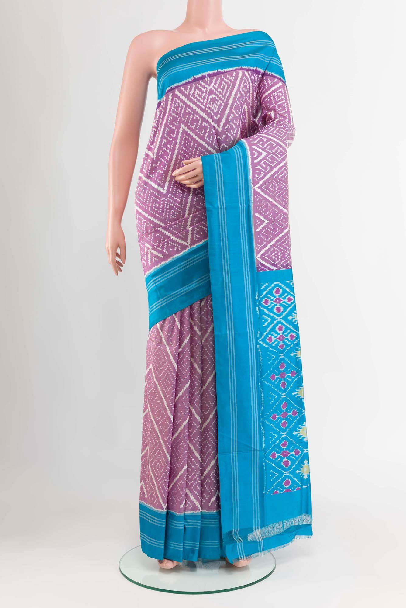 Purple Pochampally Saree