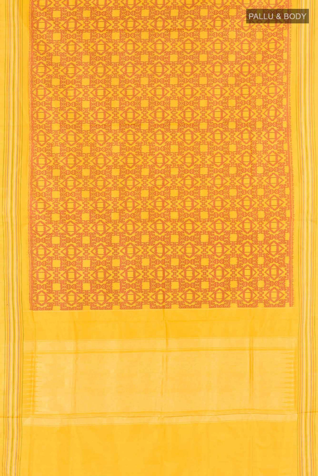 Yellow Pochampally Saree