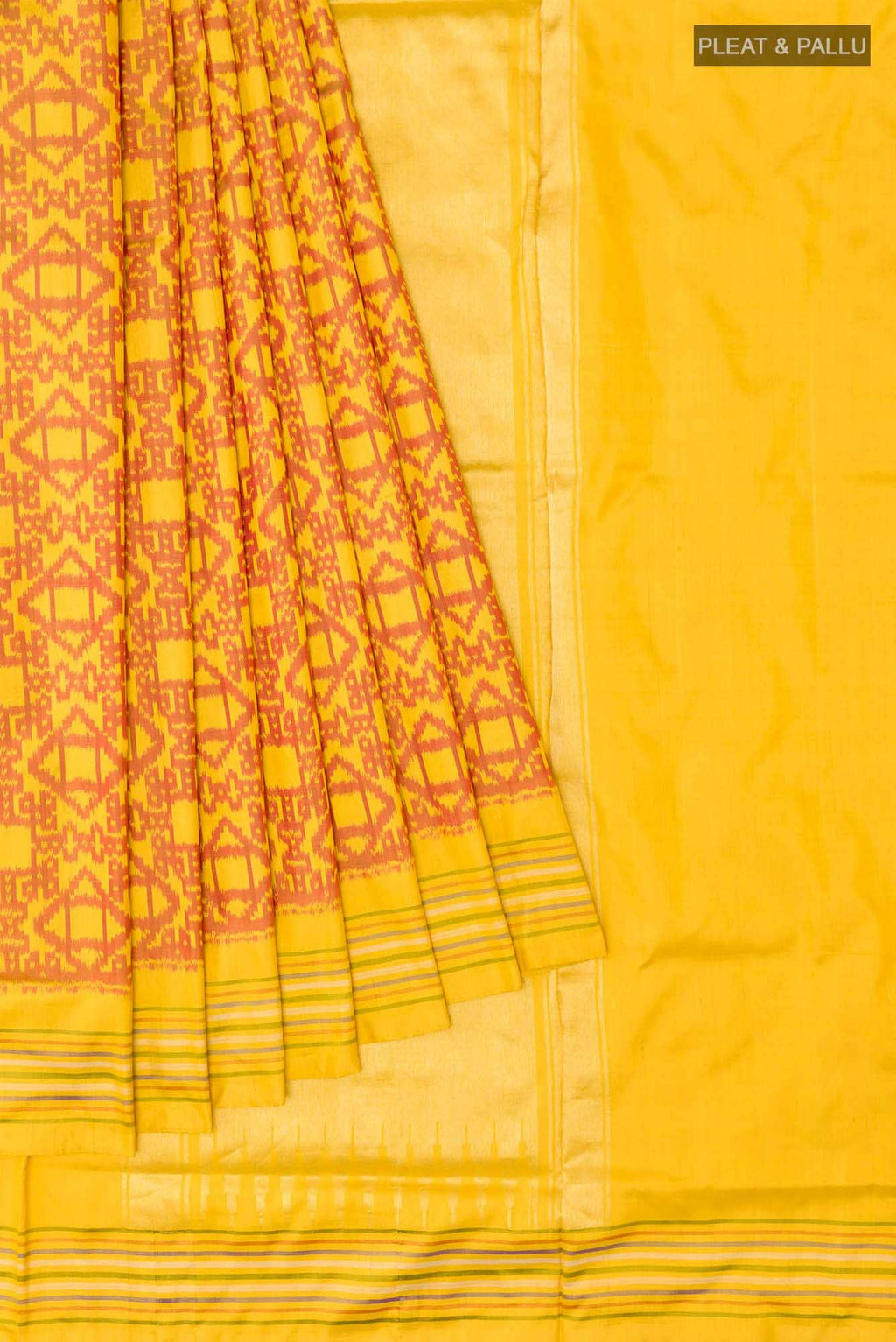 Yellow Pochampally Saree