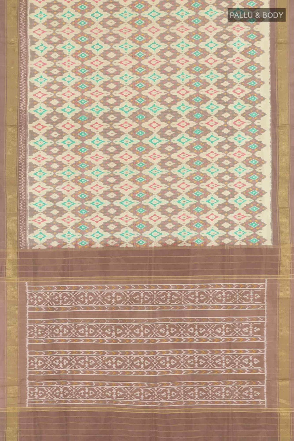 Beige Pochampally Saree