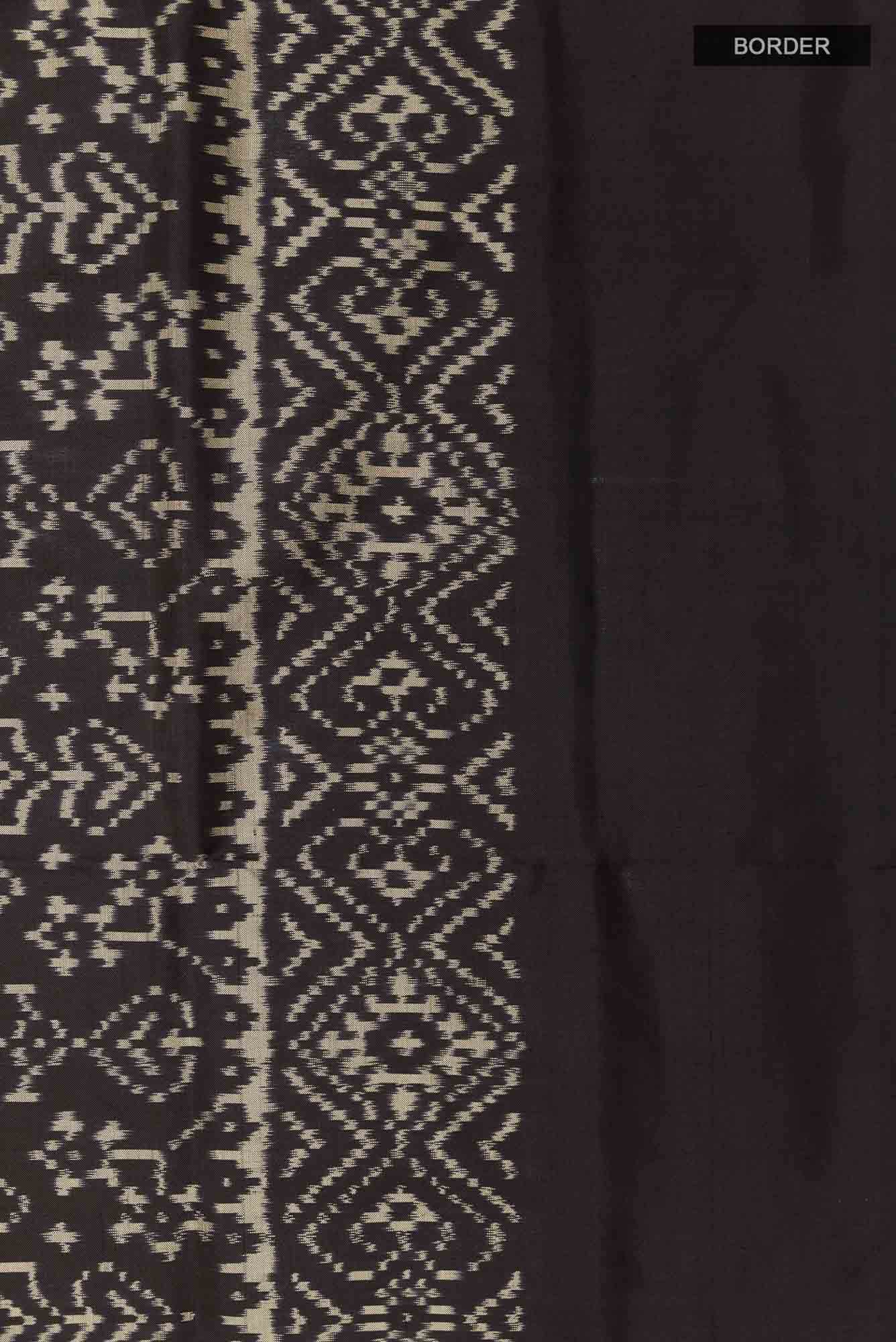 Black Pochampally Saree