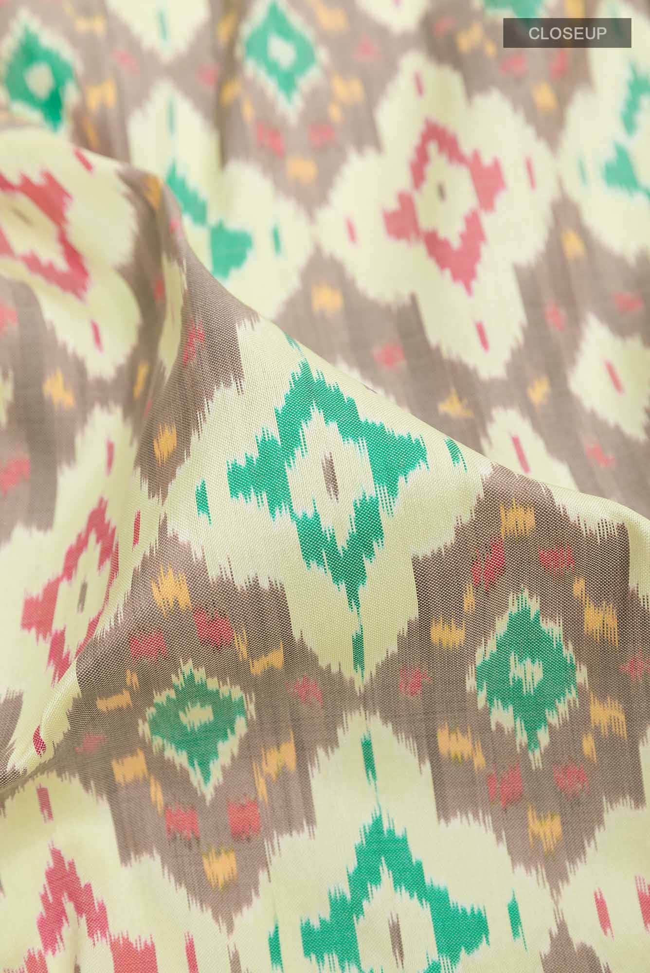 Beige Pochampally Saree