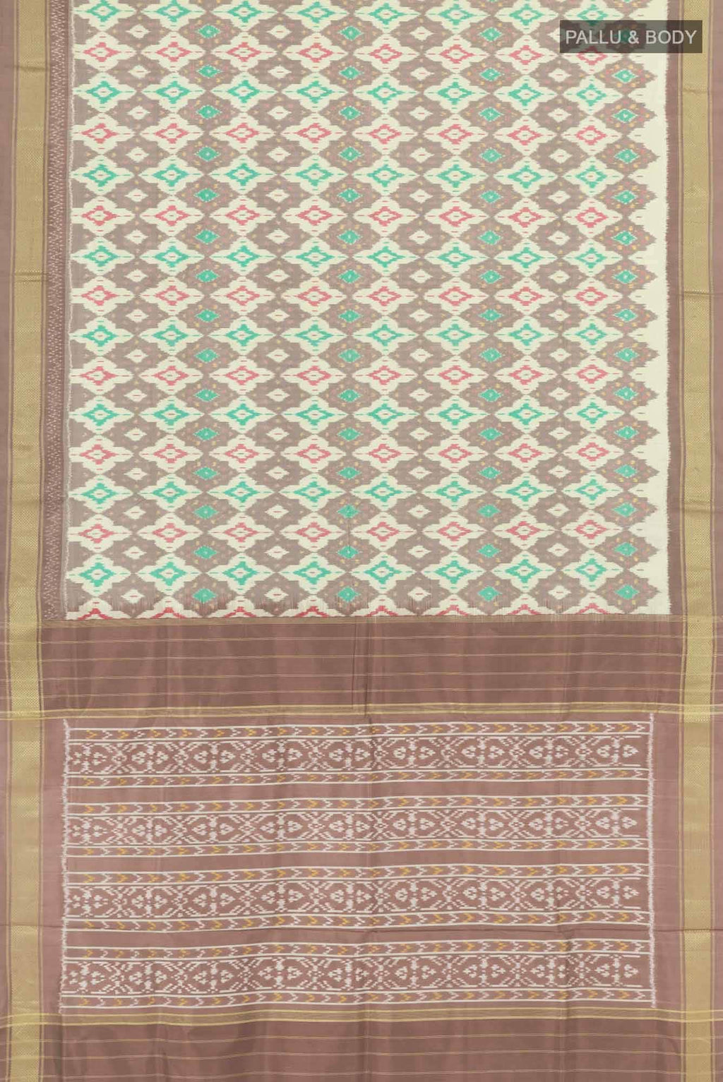 Beige Pochampally Saree