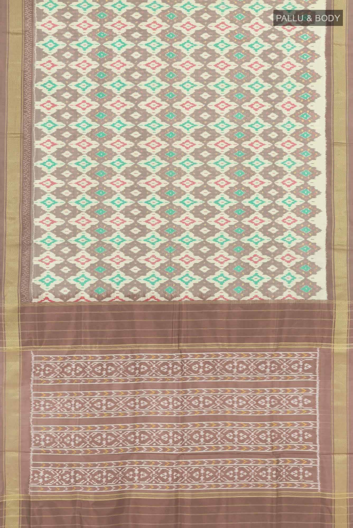 Beige Pochampally Saree