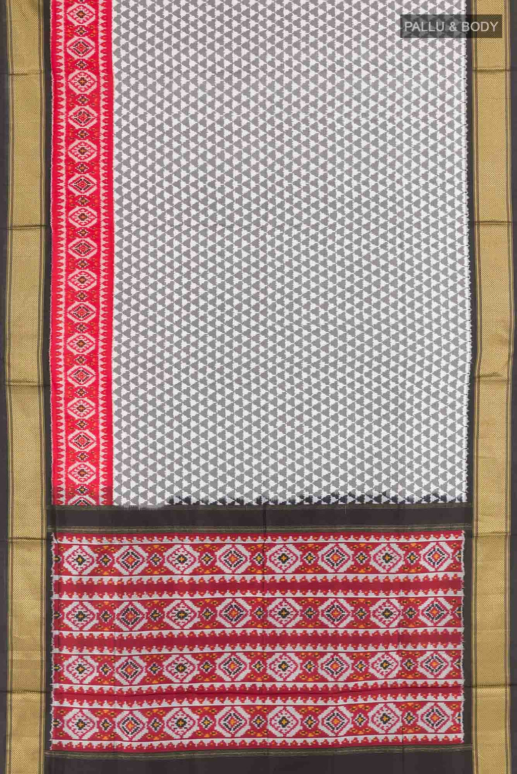 Grey Pochampally Saree