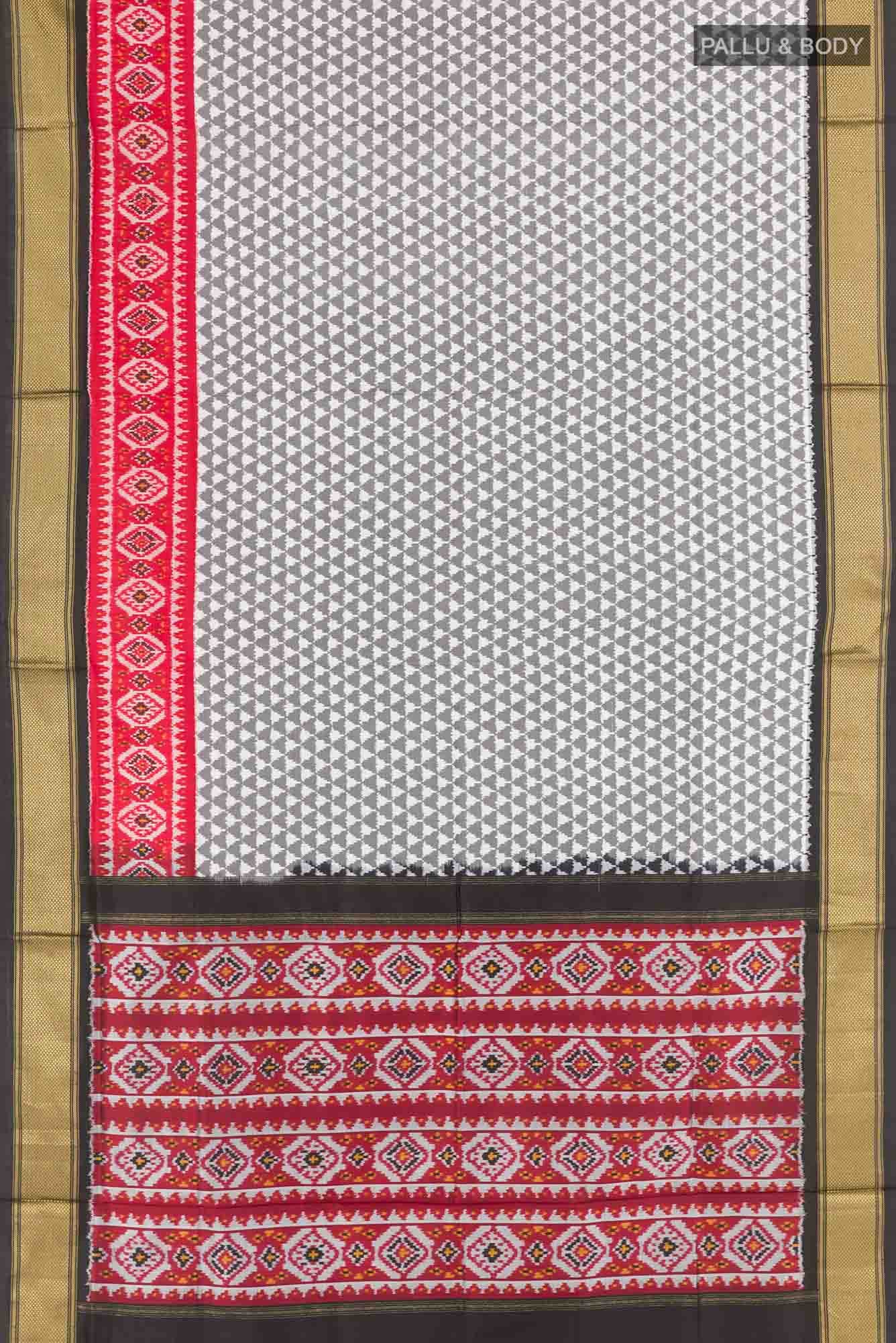 Grey Pochampally Saree