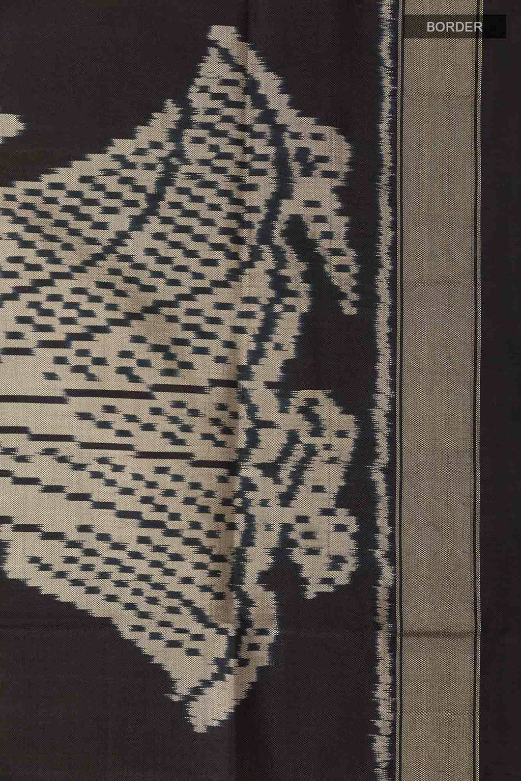 Black Pochampally Silk Saree