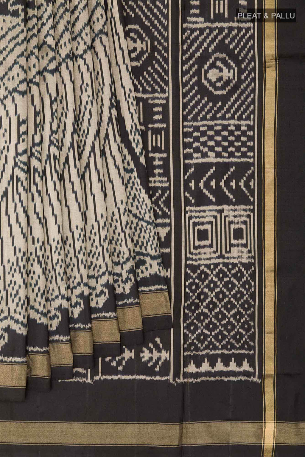 Black Pochampally Silk Saree