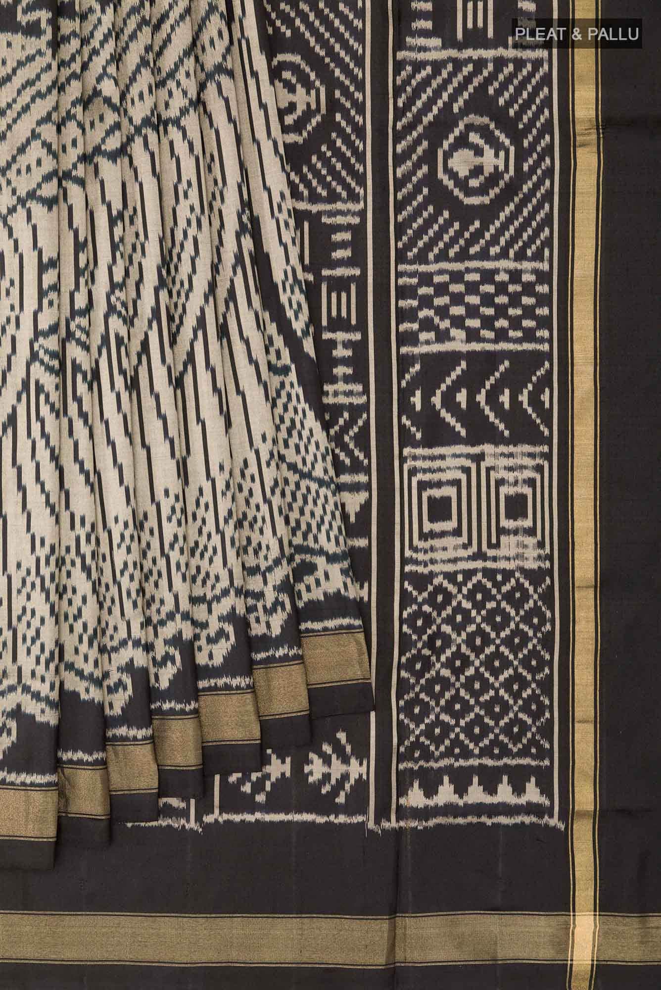 Black Pochampally Silk Saree