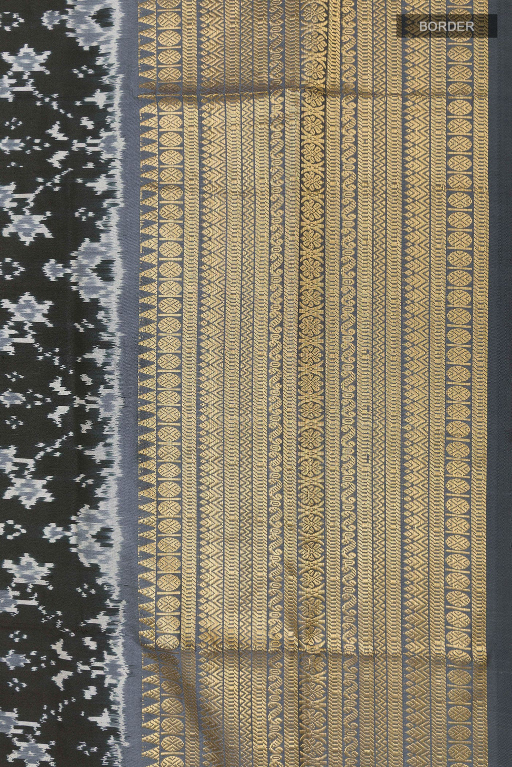 Black Pochampally Silk Saree