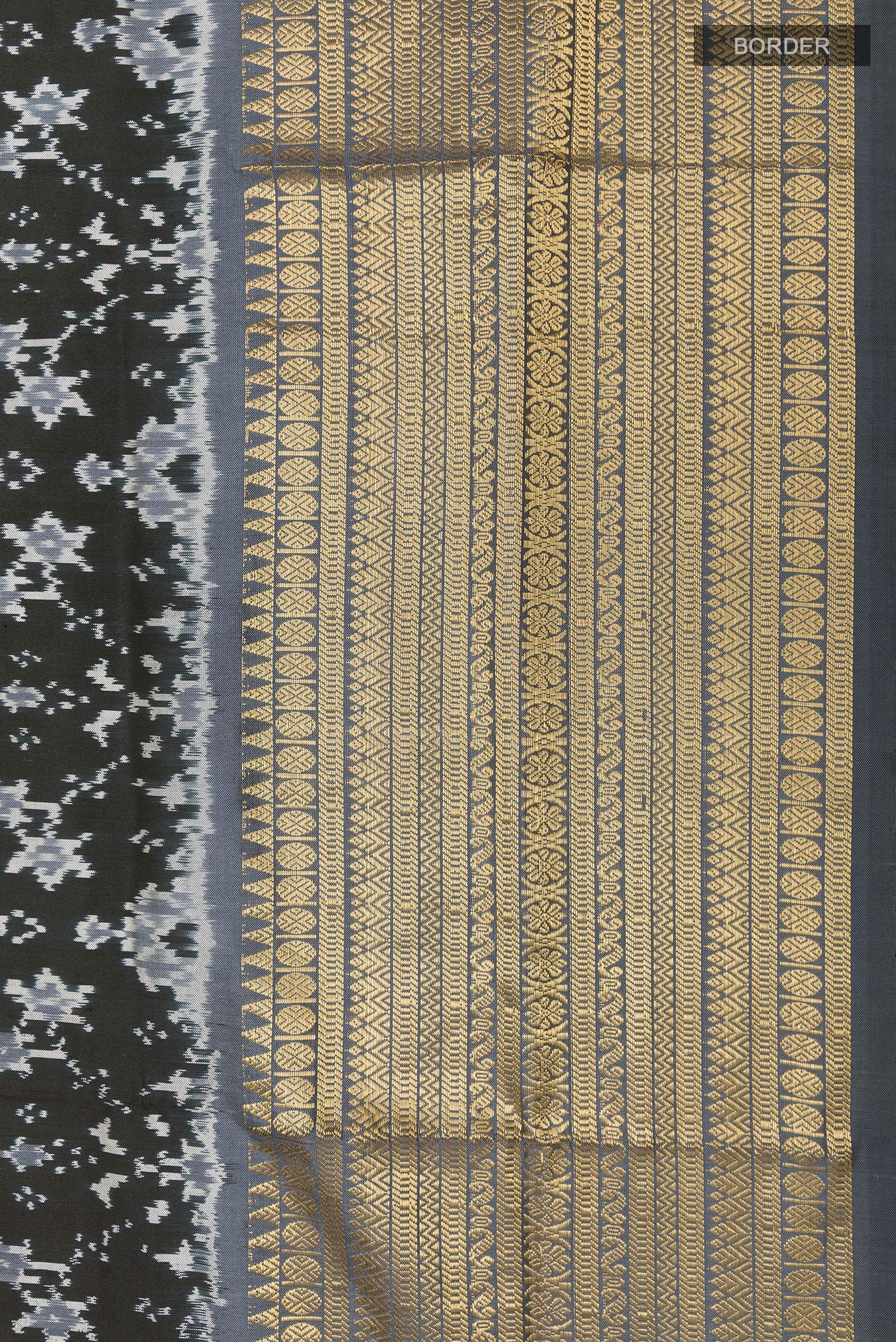 Black Pochampally Silk Saree