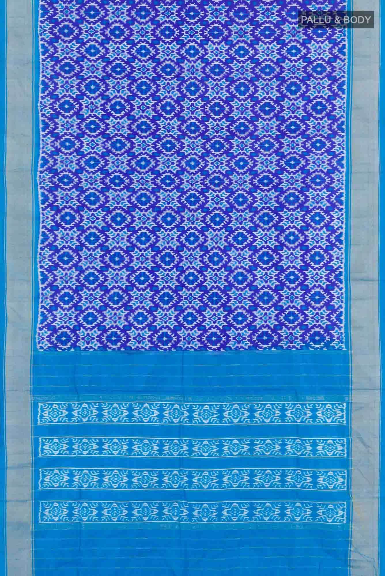 Dark Blue Pochampally Silk Saree