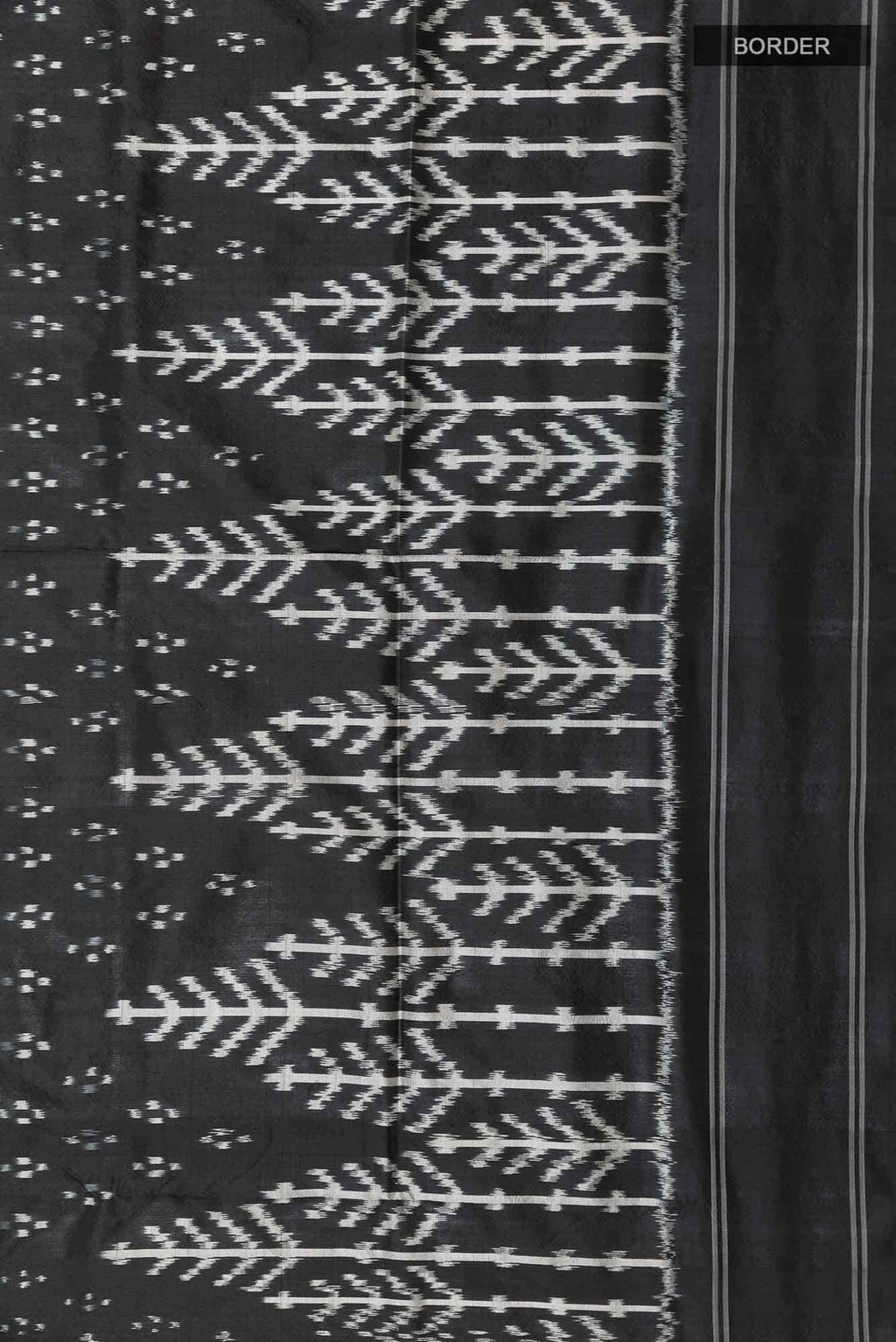 Black Pochampally Silk Saree