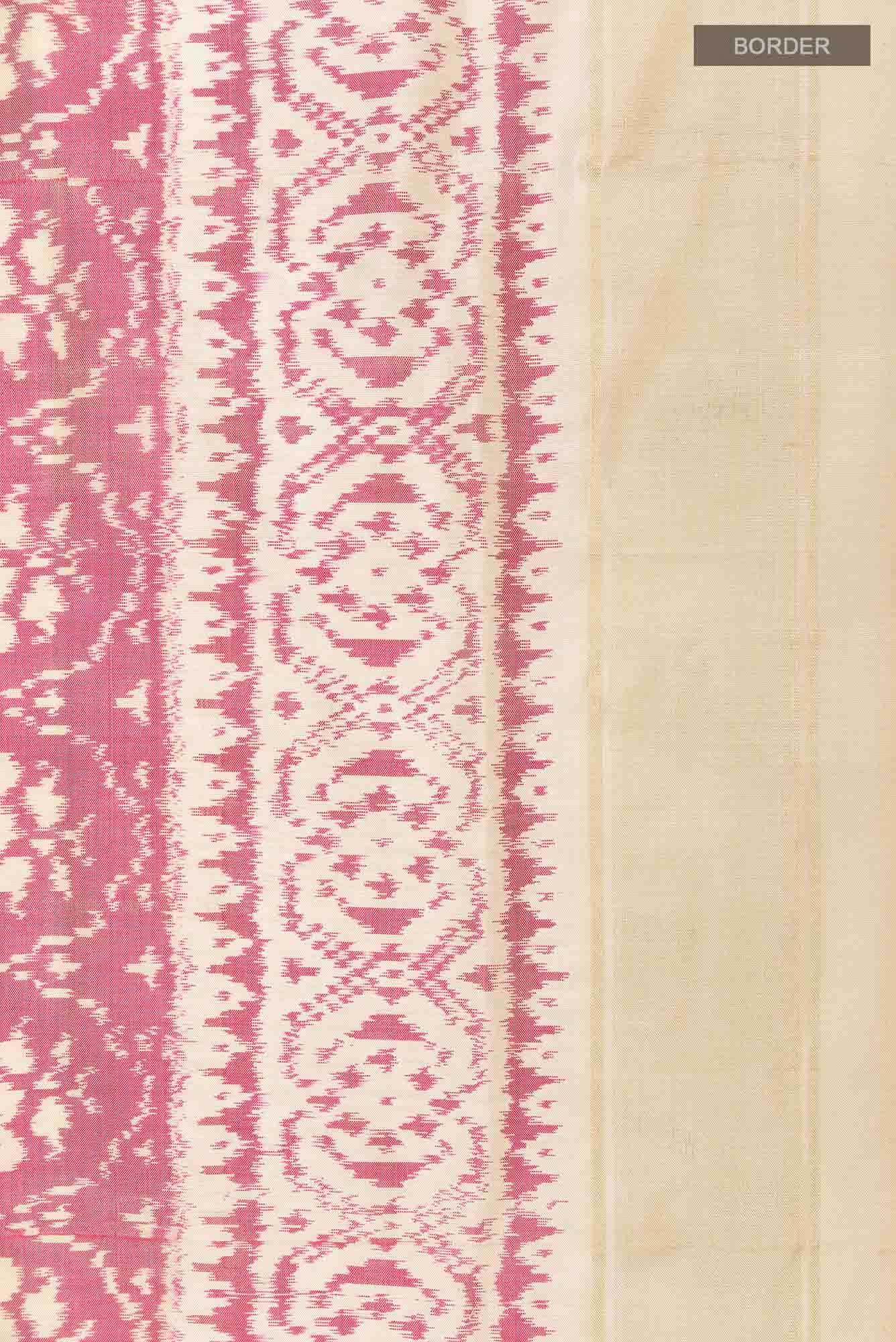 Pink Pochampally Silk Saree