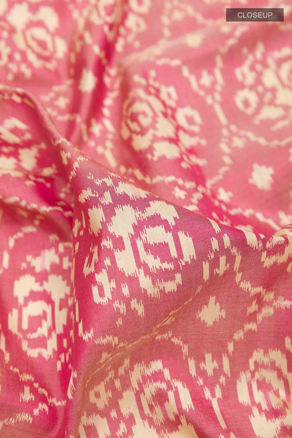 Pink Pochampally Silk Saree