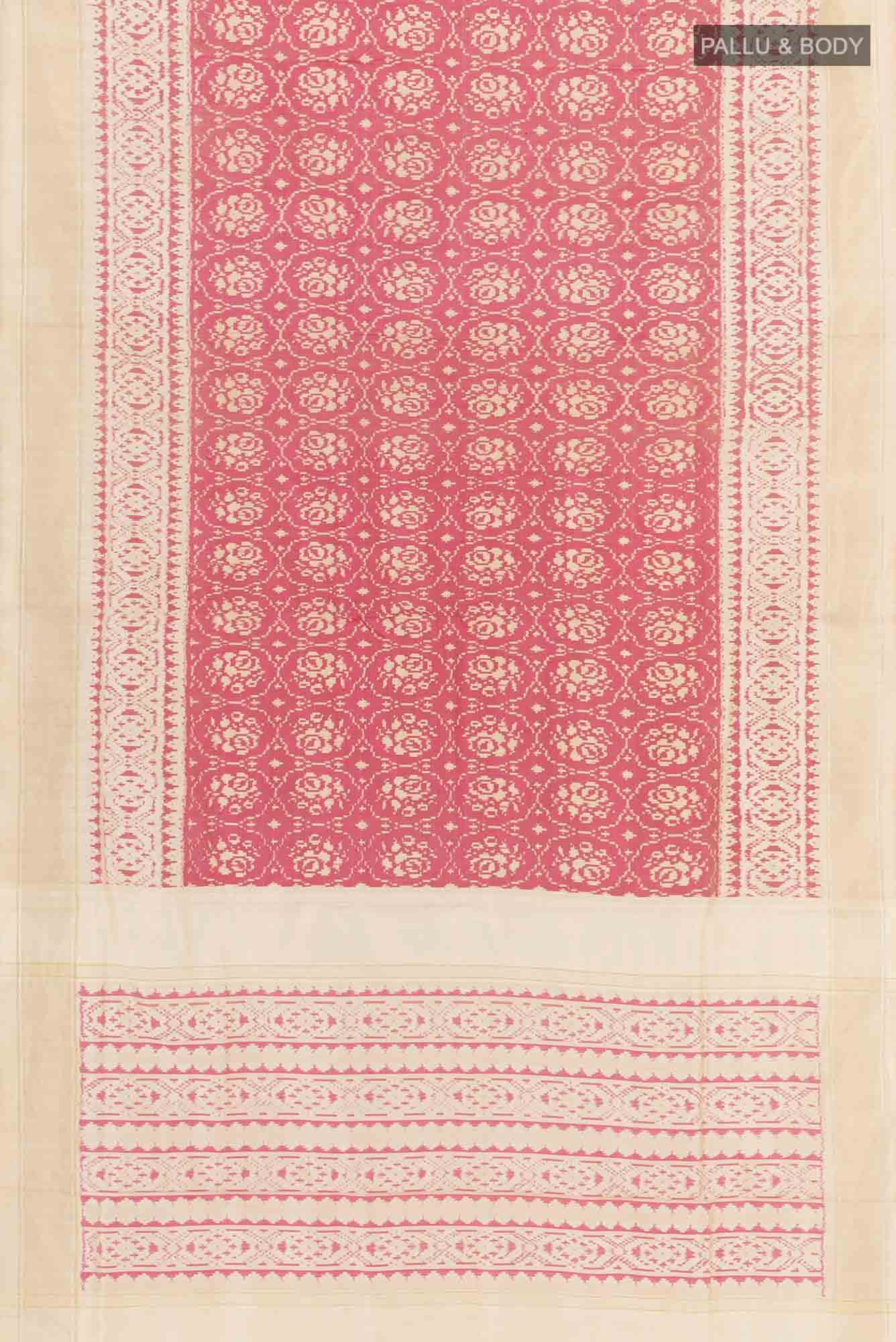 Pink Pochampally Silk Saree