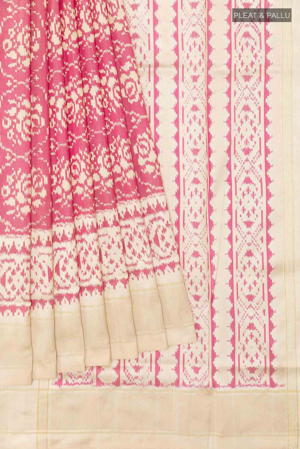 Pink Pochampally Silk Saree