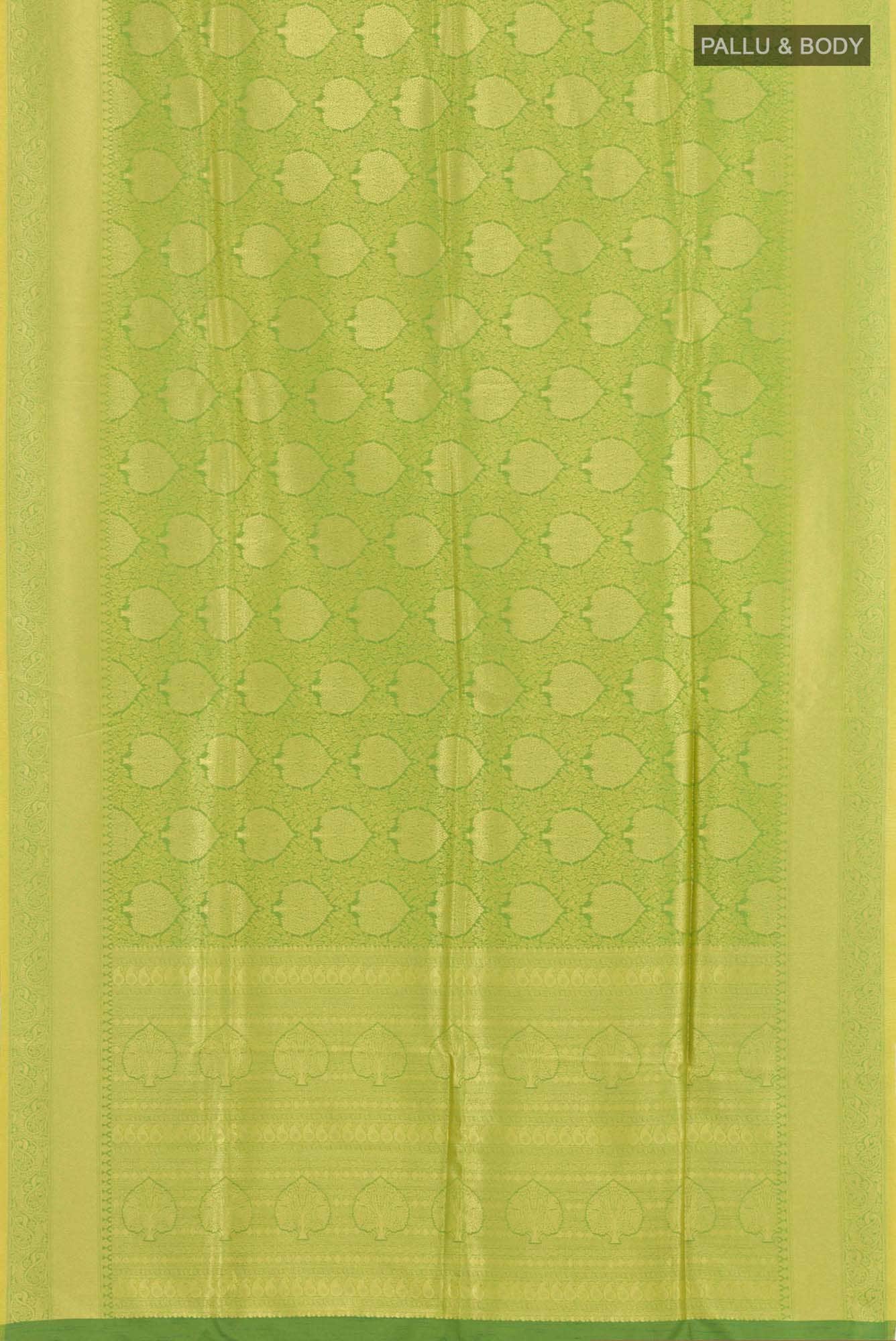 Green Blended Art Silk Saree