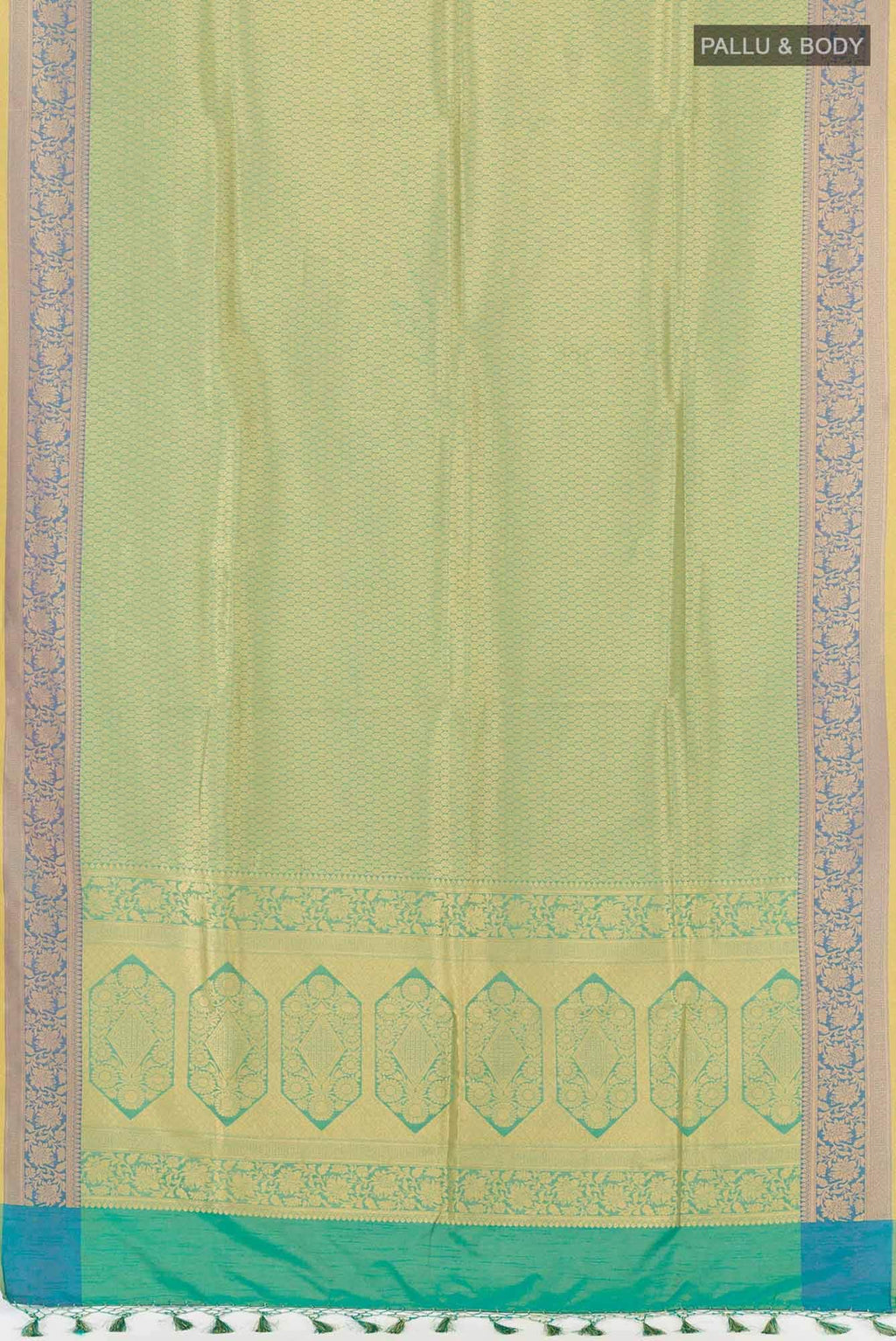 Blue Blended Art Silk Saree