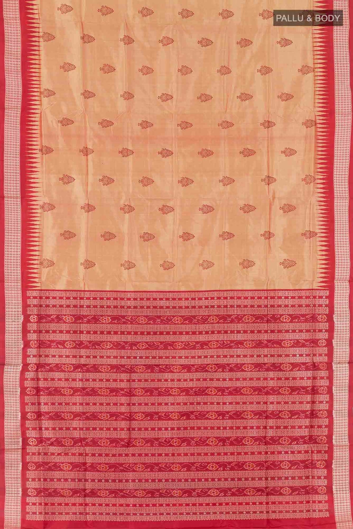 Sandal Orissa Silk Saree