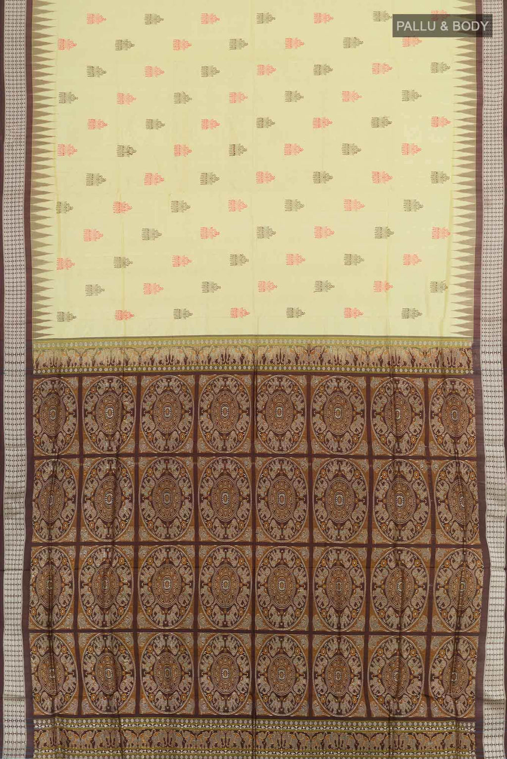 Yellow Orissa Silk Saree