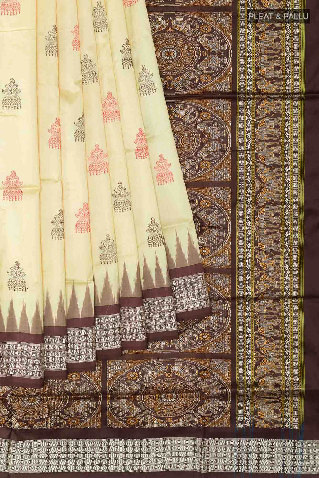 Yellow Orissa Silk Saree