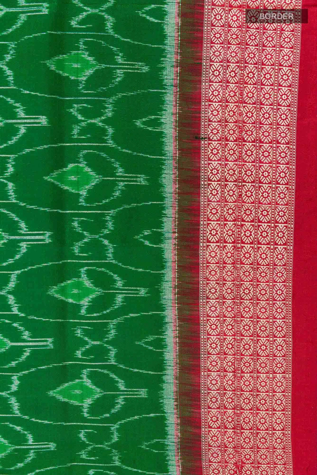 Green Orissa Silk Saree