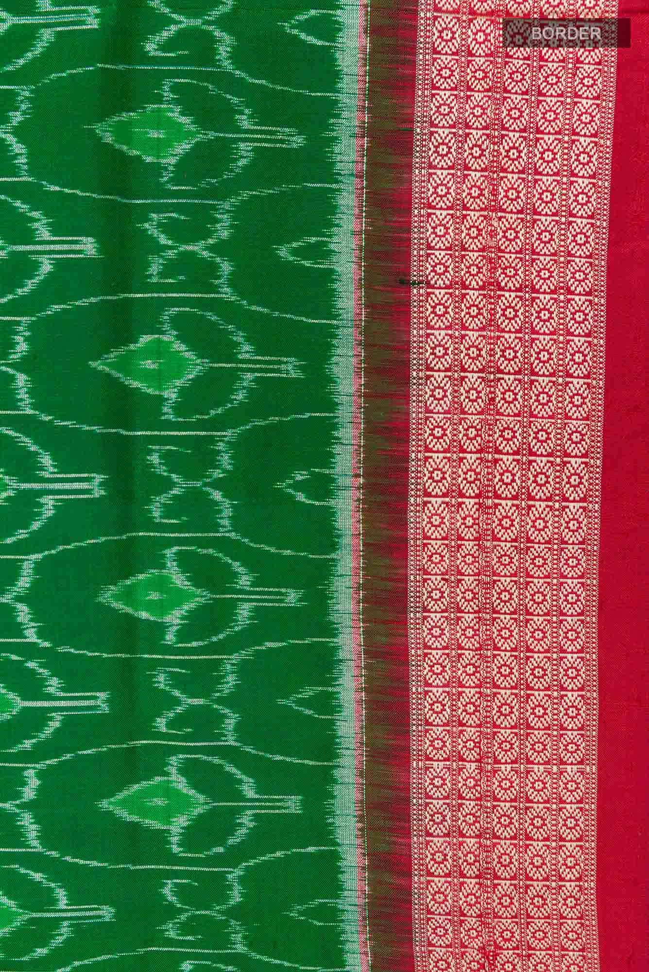 Green Orissa Silk Saree
