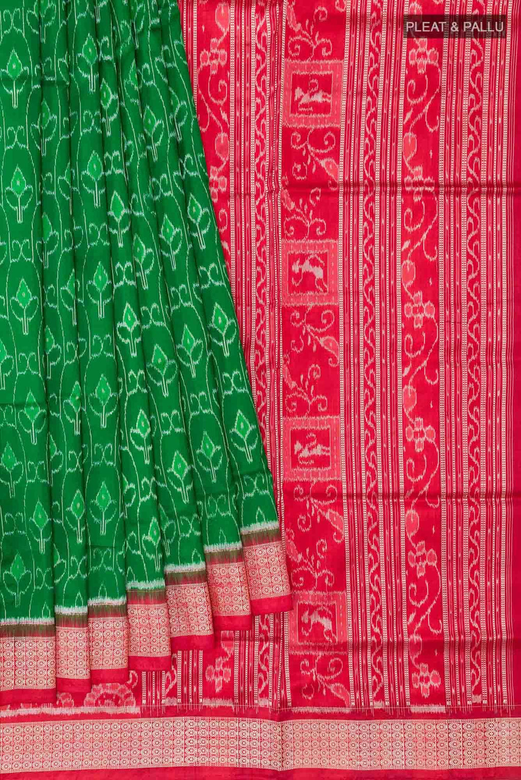 Green Orissa Silk Saree
