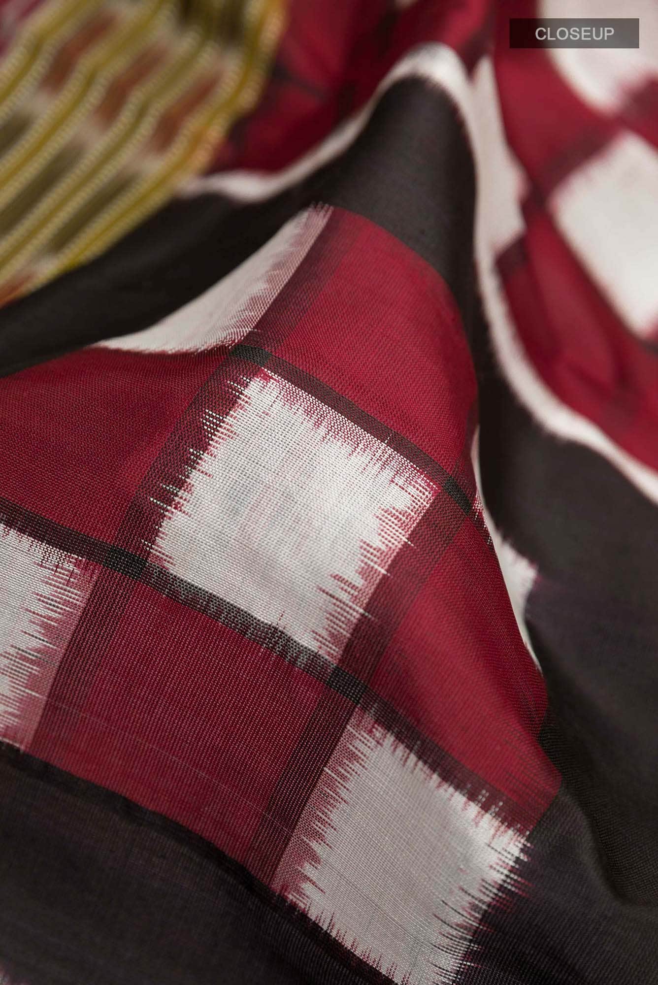 Black Orissa Silk Saree