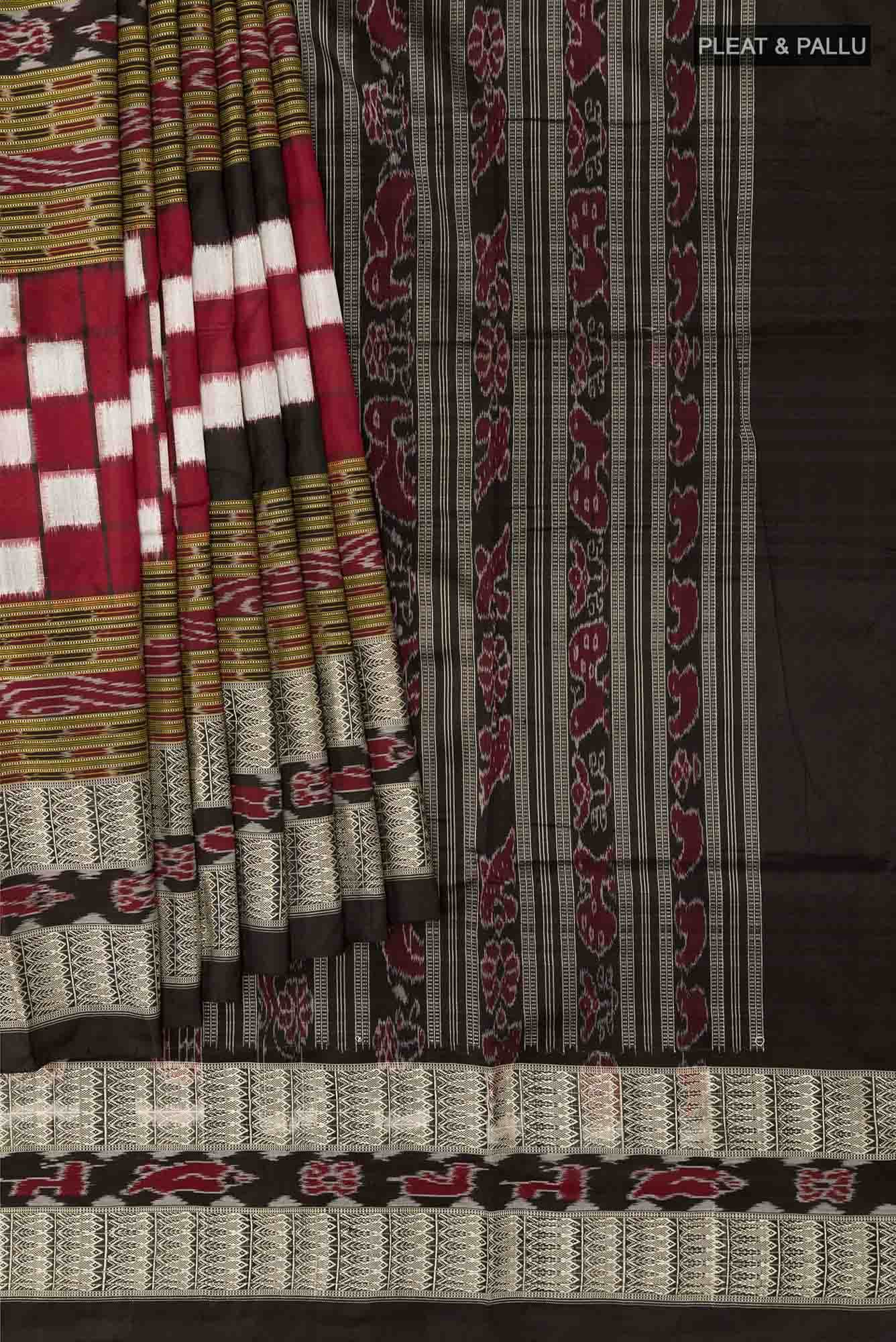 Black Orissa Silk Saree