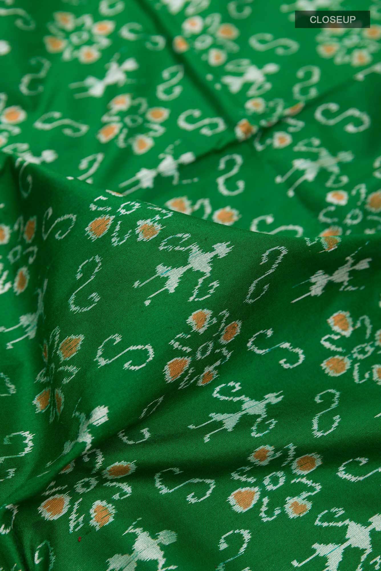 Green Orissa Silk Saree