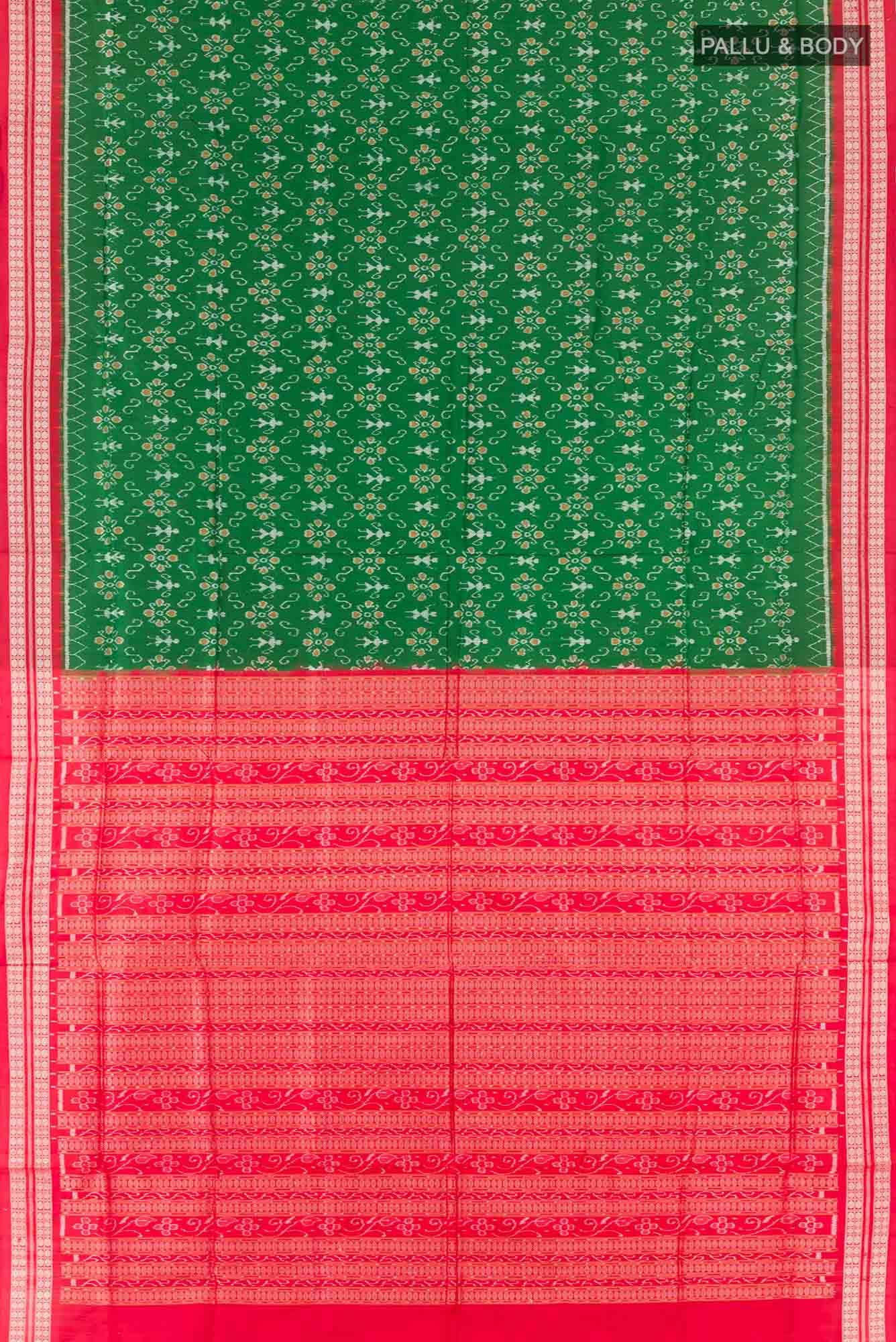 Green Orissa Silk Saree