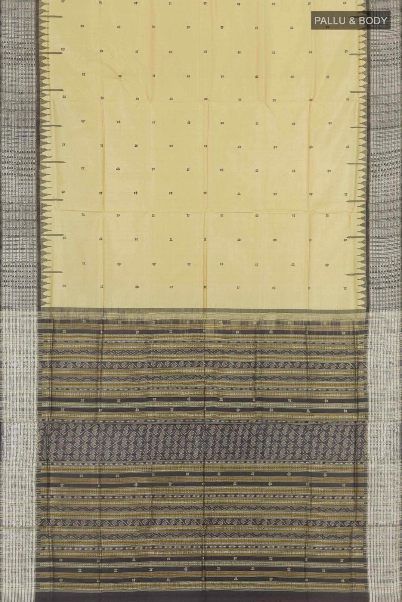 Beige Orissa Silk Saree