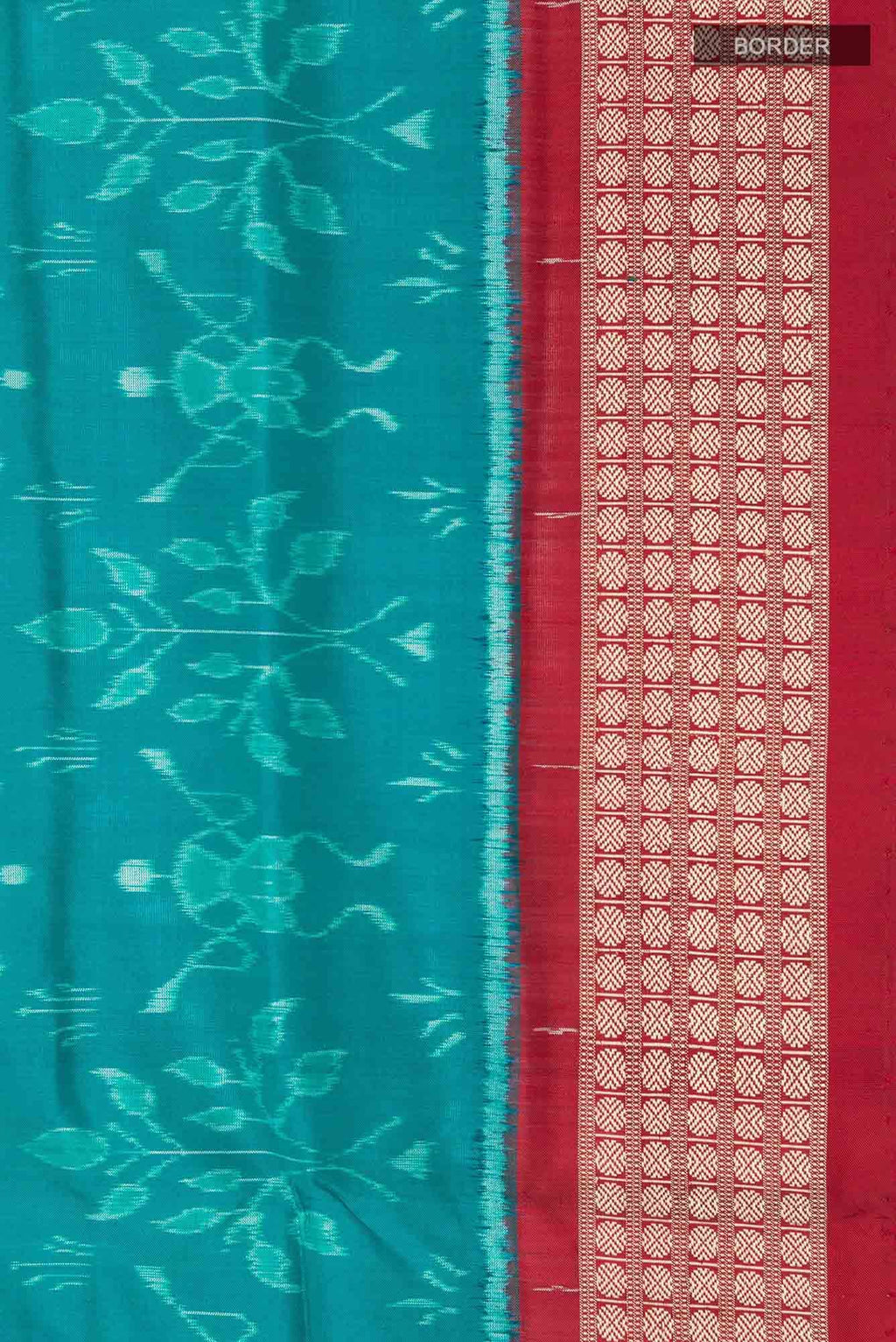 Sea Green Orissa Silk Saree