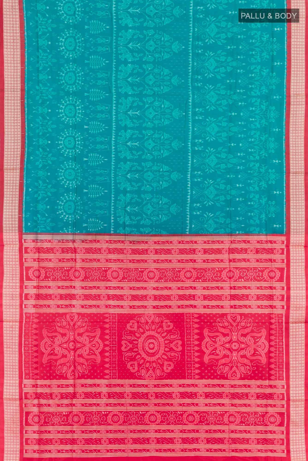 Sea Green Orissa Silk Saree