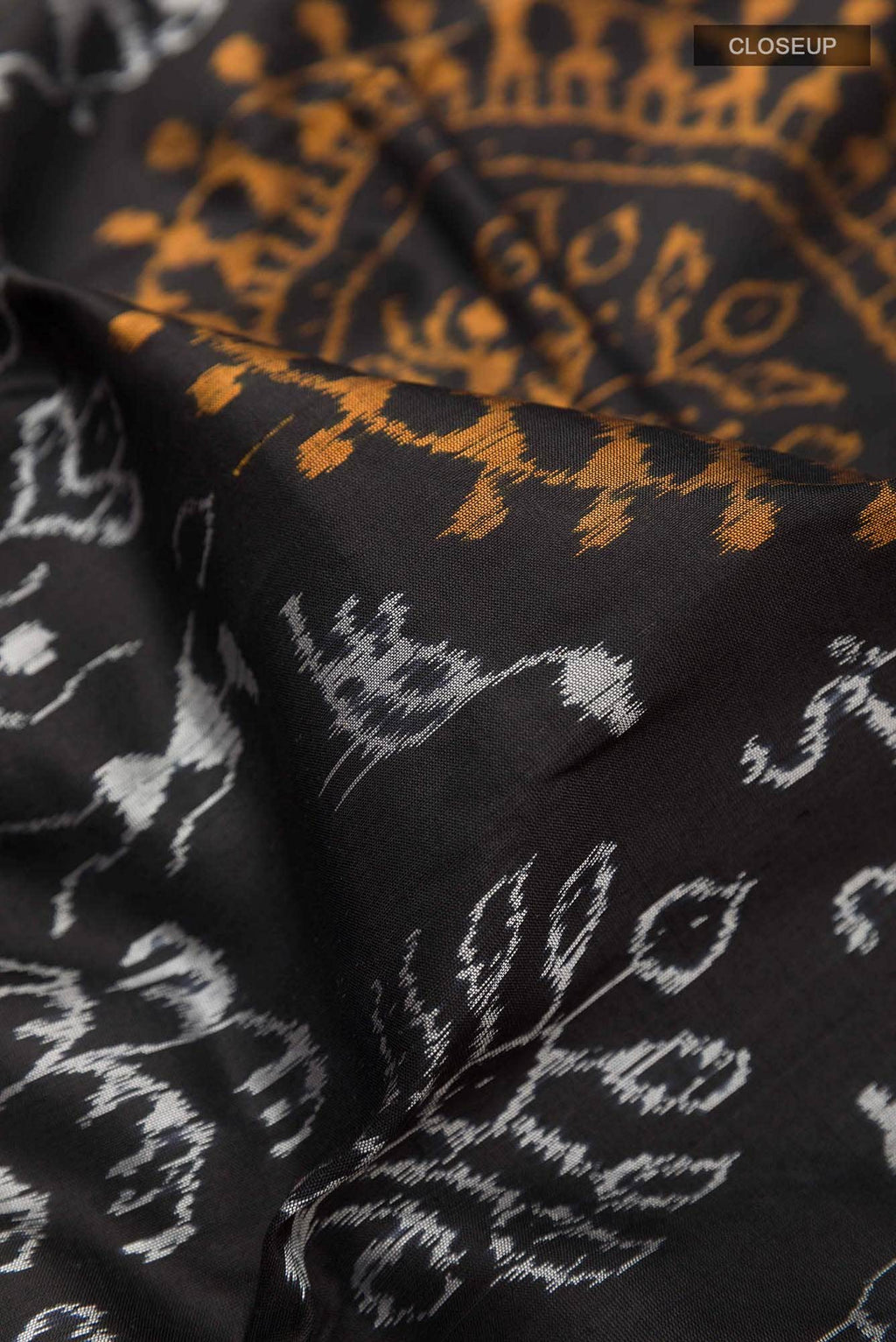 Black Orissa Silk Saree