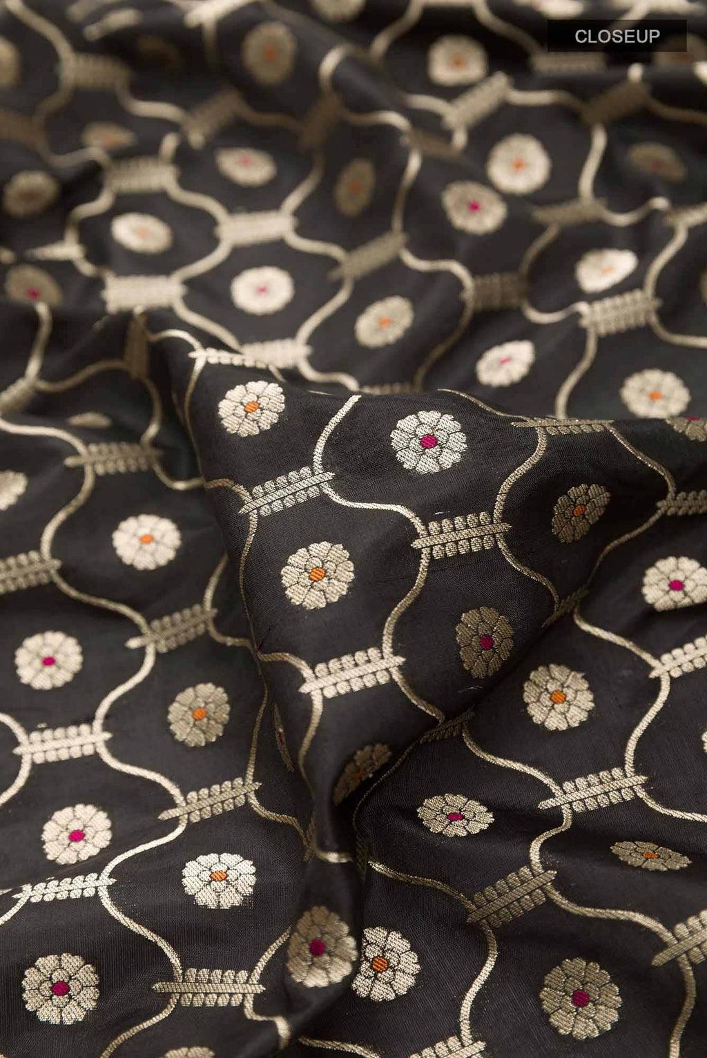 Black Blended Banarasi Silk Saree