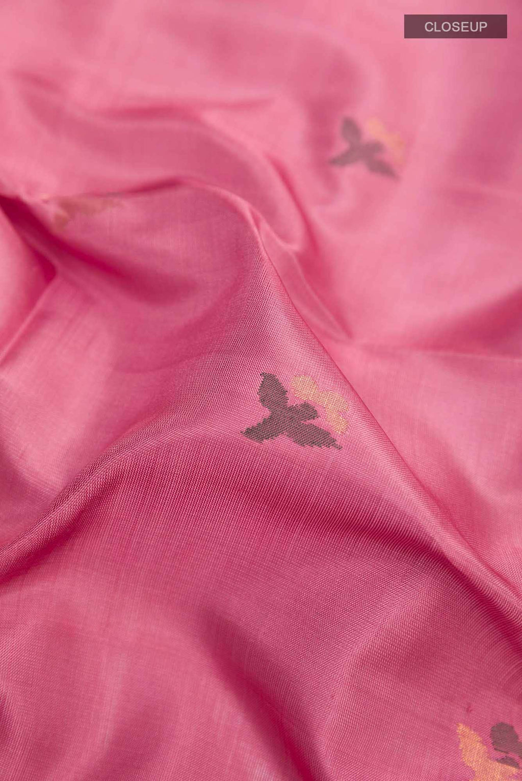 Pure Silk Pure Zari Pink Uppada Saree
