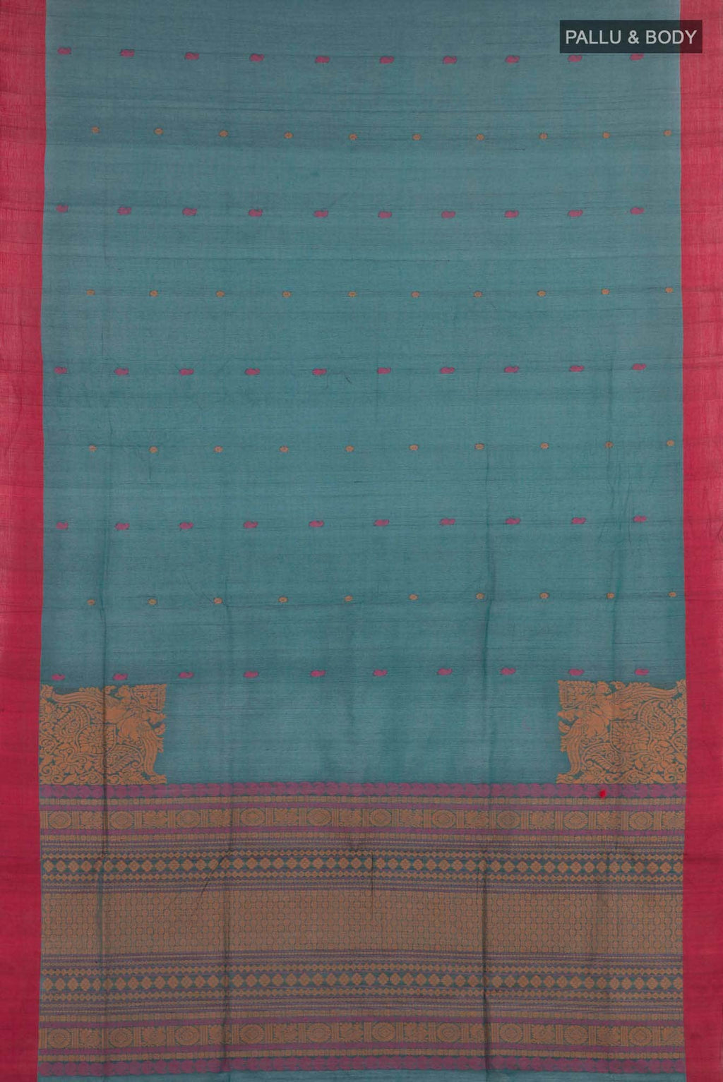 Green Coimbatore Cotton Saree