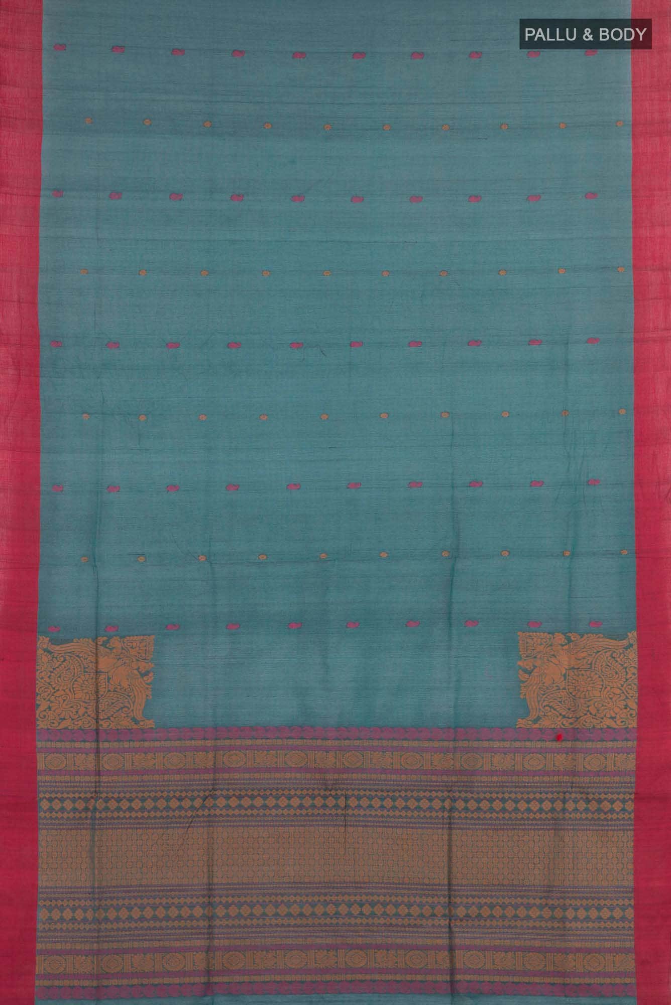 Green Coimbatore Cotton Saree